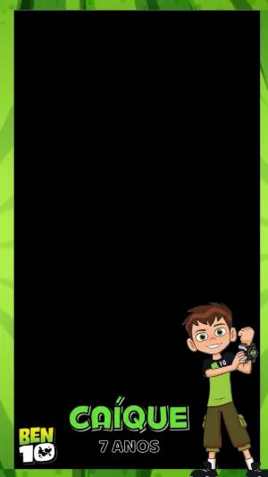 Moldura para Stories de Aniversário Ben 10 para Editar