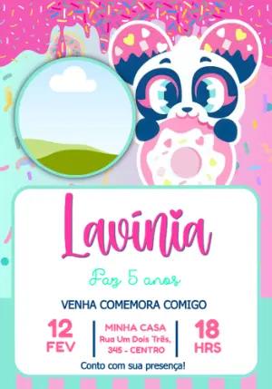 Convite de Aniversário Puket para Editar