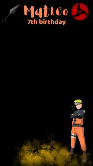 Naruto Themed Birthday Invitation | Editable Digital Template