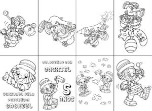 Livro de Colorir Patati Patatá para Aniversário para Editar