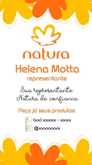 Cartão de Visita Natura Floral para Editar Online