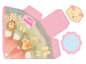 Caixa Pirâmide Bobbie Goods para Aniversário para Editar Online