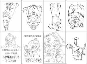 Mini Livro de Colorir Pets para Editar e Imprimir Online
