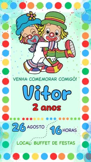 Convite Aniversário Patatí Patatá para Editar Online