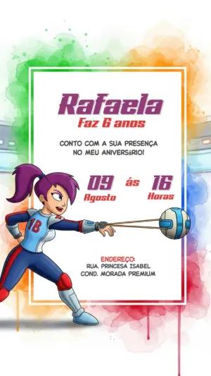 Convite Aniversário Futurama com Personagem para Editar