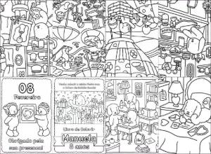 Mini Livro de Colorir para Lembrancinha Editável Online