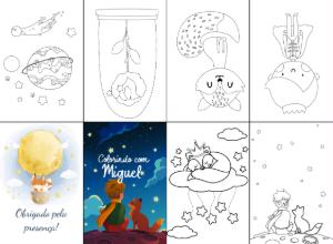 Livro de Colorir O Pequeno Príncipe para Editar Online