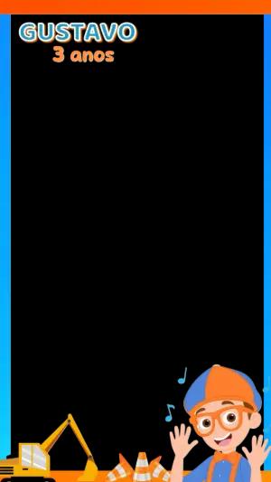 Moldura de Aniversário Blippi para Stories Editável Online