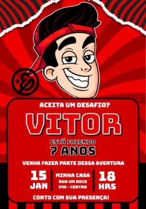 Convite de Aniversário Enaldinho Editável