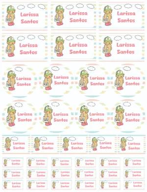 Etiquetas Escolares Bobbie Goods para Editar e Imprimir