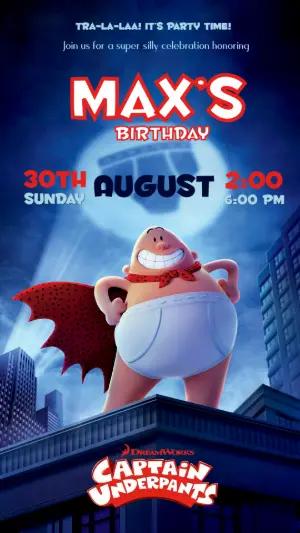 Captain Underpants Birthday Invitation Editable Template