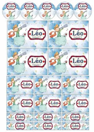 Kit Etiquetas Escolates Pequeno Príncipe Editável para Imprimir