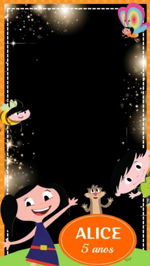 Moldura de Aniversário O Show da Luna para Editar Online