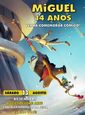 Convite de Aniversário Os Mauzões Editável para Enviar