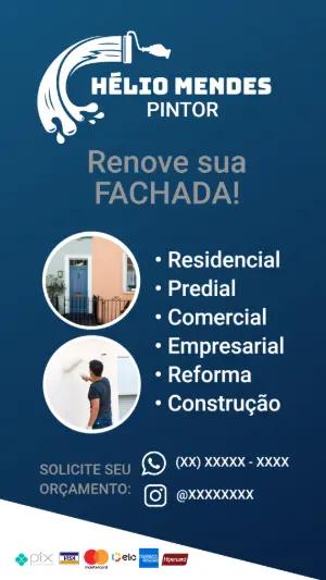 Cartão de Visita para Pintor Profissional para Editar Online