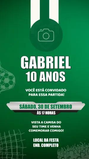 Convite Digital Aniversário Futebol Fluminense para Editar