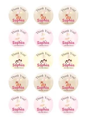Editable Farm Animal Birthday Favor Tags Template
