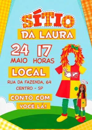 Convite Sítio do Pica Pau Amarelo: Vire a Emília com sua Foto IA