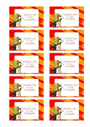 Etiqueta Escolar Aquaman Editável para Imprimir e Organizar