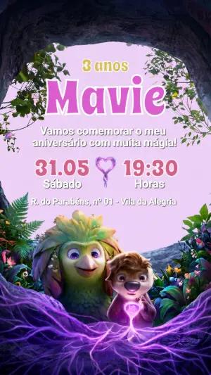 Convite de Aniversário Como Mágica Editável