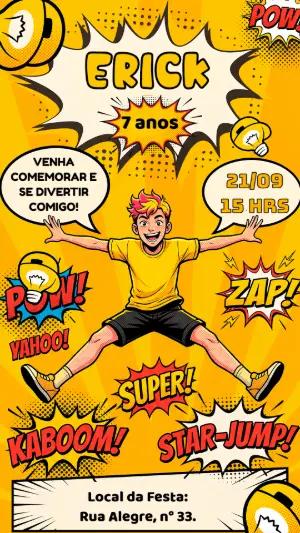 Convite de Aniversário Natan por Aí para Editar