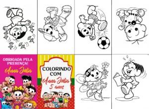 Livrinho de Colorir Turma da Mônica para Editar Online