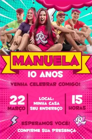 Convite Aniversário Emily Vick e a Turma para Editar Online