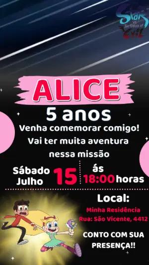 Vídeo Convite de Aniversário Star vs. As Forças do Mal