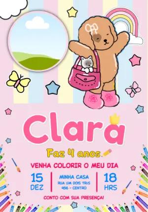 Convite de Aniversário Infantil Bobbie Goods com foto