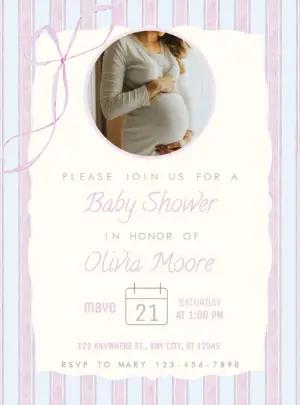 Editable 'Bearly Wait' Baby Shower Invitation for Boy Template