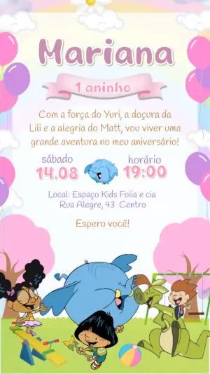 Convite de Aniversário Meu Amigãozão para Editar Online