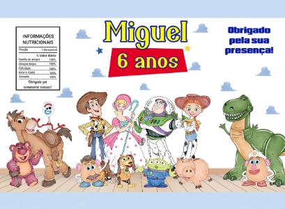 Rótulo para Salgadinho Toy Story Editável para Aniversário