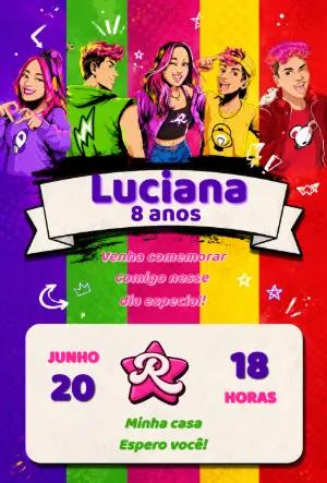 Convite de Aniversário Infantil EmillyVick Editável