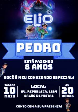 Convite Aniversário Elio O Filme para Editar Online