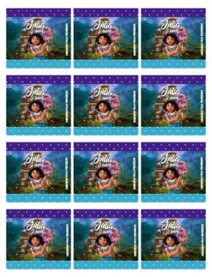 Adesivo para Bala Personalizada Encanto Editável para Aniversário Infantil